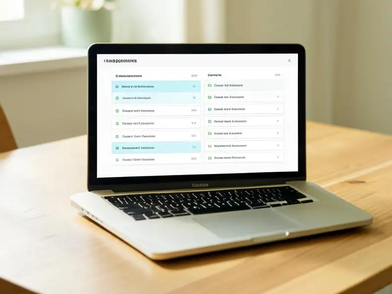 Laptop showing a side-by-side list of matching clinics